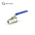 JKTL1B026 spring loaded 1pc spring return ss316 wog ball valve